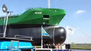 MV Alice launching