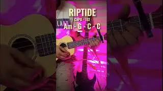 Riptide Vance Joy Ukulele Tutorial || Riptide Ukulele Lesson (Vance Joy) #shorts