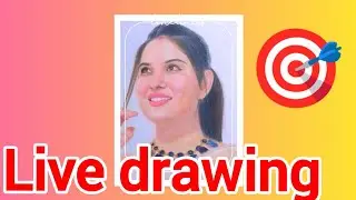 artist shikha Sharma live drawing