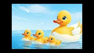 Пять маленьких утят | учим цвета и счёт | стихотворение и песни | детские стишки