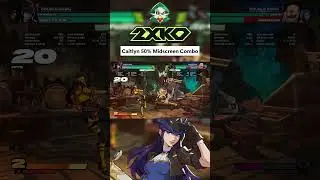 Caitlyn 50% Midscreen Combo | 2XKO Gameplay #2xko #leagueoflegends #combo #caityln