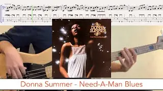 Donna Summer - Need-A-Man Blues // bass playalong w/tabs (1975 - disco)