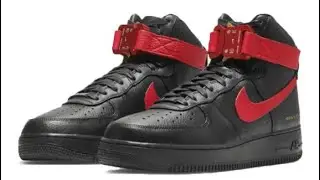 Кроссовки Nike Air Force x Alyx 1 High Black Red CQ4018-004