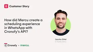 How did Mercu create a scheduling experience in WhatsApp with Cronofy's API?