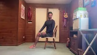 Sciatica Pain Relief Low Back Exercises (Seated on Chair, Ideal for Plain Rides)