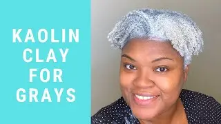 HOW TO USE KAOLIN CLAY  FOR GRAY HAIR | PURPLE SHAMPOO ALTERNATIVE
