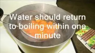 Blanching vegetables for freezing 1