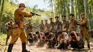 Japanese troops use prisoners for killing practice&mdash;enraging a top agent, who slashes them down!