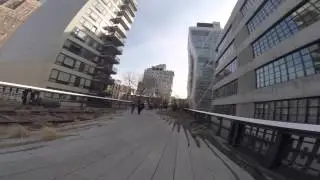 Running High Line Park in New York City