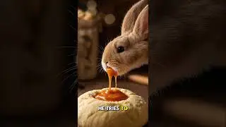 Cute Bunny Tries Making Dumplings! #food #cooking #recipe #shorts