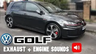 2016 VW Golf GTI MK7 Stock Exhaust Sound (Performance Pack)