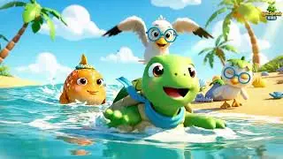 Russian | Долгое путешествие черепахи | Turtle’s Long Journey | kids song