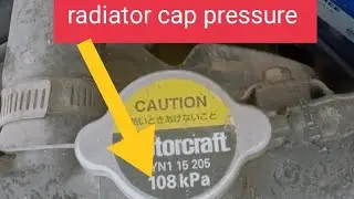 Radiator cap leaking & pressure rating .#cuore #pakistan #india #car