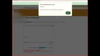Document is Currently Being Processed' Error, E-Stamping Problems - Print Queue is not empty. issues