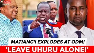 STOP This NONSENSE!! ANGRY MATIANGI LECTURES JUNET AND ODM LEADERS AS HE DEFENDS UHURU