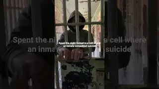 Overnight in abandoned jail cell @Haunted-Nights #hauntednights #ghost #haunted #paranormal