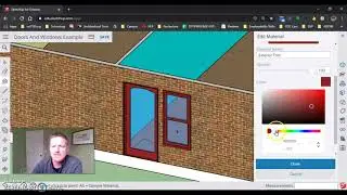How To Easily Change Window and Door Colors in Sketchup