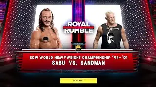 SANDMAN VS SABU ECW WORLD CHAMPIONSHIP MATCH. EXTREME RULES.