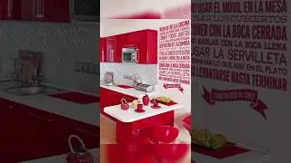 Best Red & White Kitchen Designs 2023 | unique Red & White Kitchen Designs