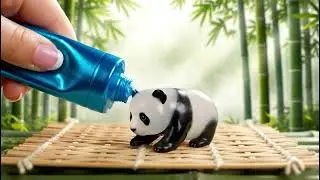 Magic Paint Tube Wildlife 🐻🦊🐋 | The Most Creative Transformations, Which Is Best-Relaxing AI ASMR