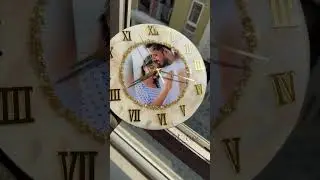 Resin photo wall clock- To order what&rsquo;s app- 9363612262 #resin #resinwallclock #resinphotoclock
