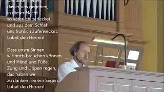 EG 447, 1-3+6-7 Lobet den Herren alle, die ihn ehren
