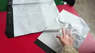 lip to lip flap courier bag machine with POD(pocket glue) and robotic arm automatically grasps