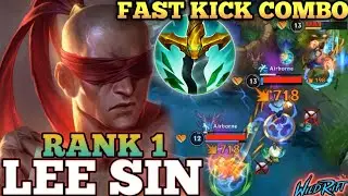 LEE SIN FAST HAND COMBO EXECUTION! HARD CARRY MVP PLAY - TOP 1 GLOBAL LEE SIN BY ルシファー神 - WILD RIFT