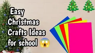 Easy & Quick Christmas craft ideas for school kids,🌲 Christmas  decoration craft  ideas