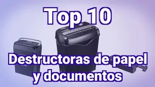Top 10 Destructoras de papel y documentos m&aacute;s vendidas en Diciembre 2022 #Short