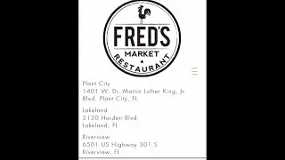 FREDS MARKET all you can eat southern cooking PLANT CITY FL