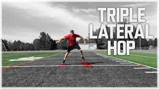 Triple Lateral Hops | Single Leg Lateral Hops - Lateral Quickness