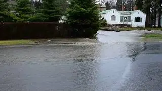 Small creek flooding.