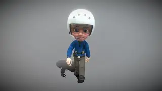 3D Model - Cartoon Pilot - Downloadable