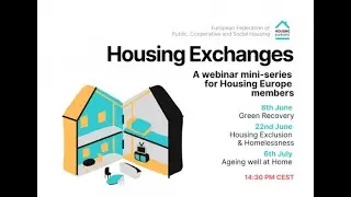 Housing Europe Webinar series - Homelessness and Housing Exclusion