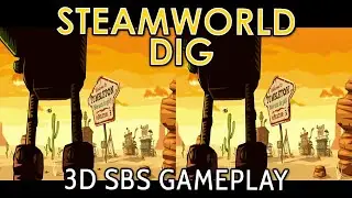 Digging down deep in STEAMWORLD DIG (3D SBS) | 2D to 3D video conversion using OWL3D