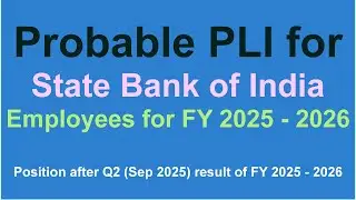 State Bank of India Q2 FY 2025-26 Performance. PLI Prediction & target of operating profit Explained