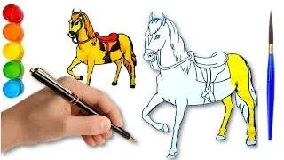 How To Draw Horse Step By Step | Easy Drawing For Kids | JTS Art ☆