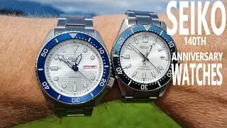 SEIKO 140th Year LIMITED EDITION Seiko SPB213 63 MAS  &  Seiko 5 Sports SRPG47