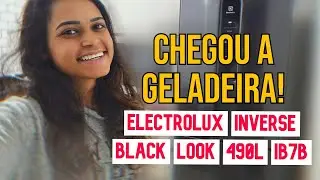 GELADEIRA Electrolux Frost Free - Inverse Black Look 490L IB7B