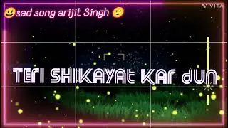 (Top song Tera Naam Dhokha Rakh dun naraj hogi kya) sad song arijit singh 🎧💔🌹 