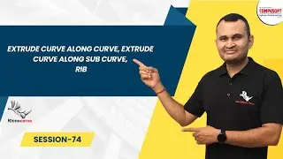 Session 74: Rhino 3D Tutorial | Extrude Curve Along Curve, Sub-Curve & Rib | CompusoftEducation