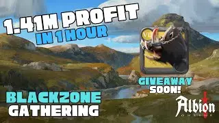 Black Zone Gathering | 1.41m in 1hr | Albion Online