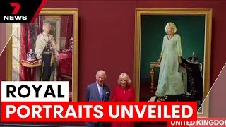 King and Queen unveil new state portraits | 7NEWS
