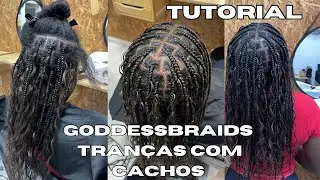 HOW TO DO GODDESS BRAIDS (BRAIDS WITH CURLS)