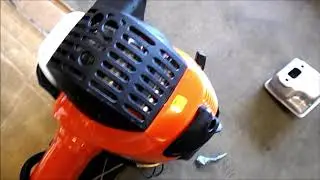 Echo SRM-266 Muffler Modification.