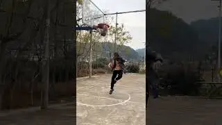 Playing ball in hometown, sports, basketball, football, heading, parent-child interaction
