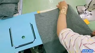 Template for round pocket attachment in garment factory.