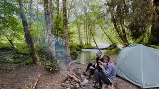 backpacking olympic national park: hoh river to blue glacier
