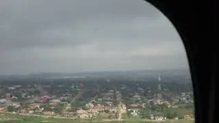 TAKE OFF from KOLWEZI, with LET 410 Air Fast, Lualaba Province, Congo, Central Africa, January 2024